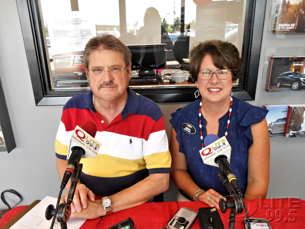 Dennis Maxwell & India Holt At The Holt Auto Group Red, White & Blue Sale 2018